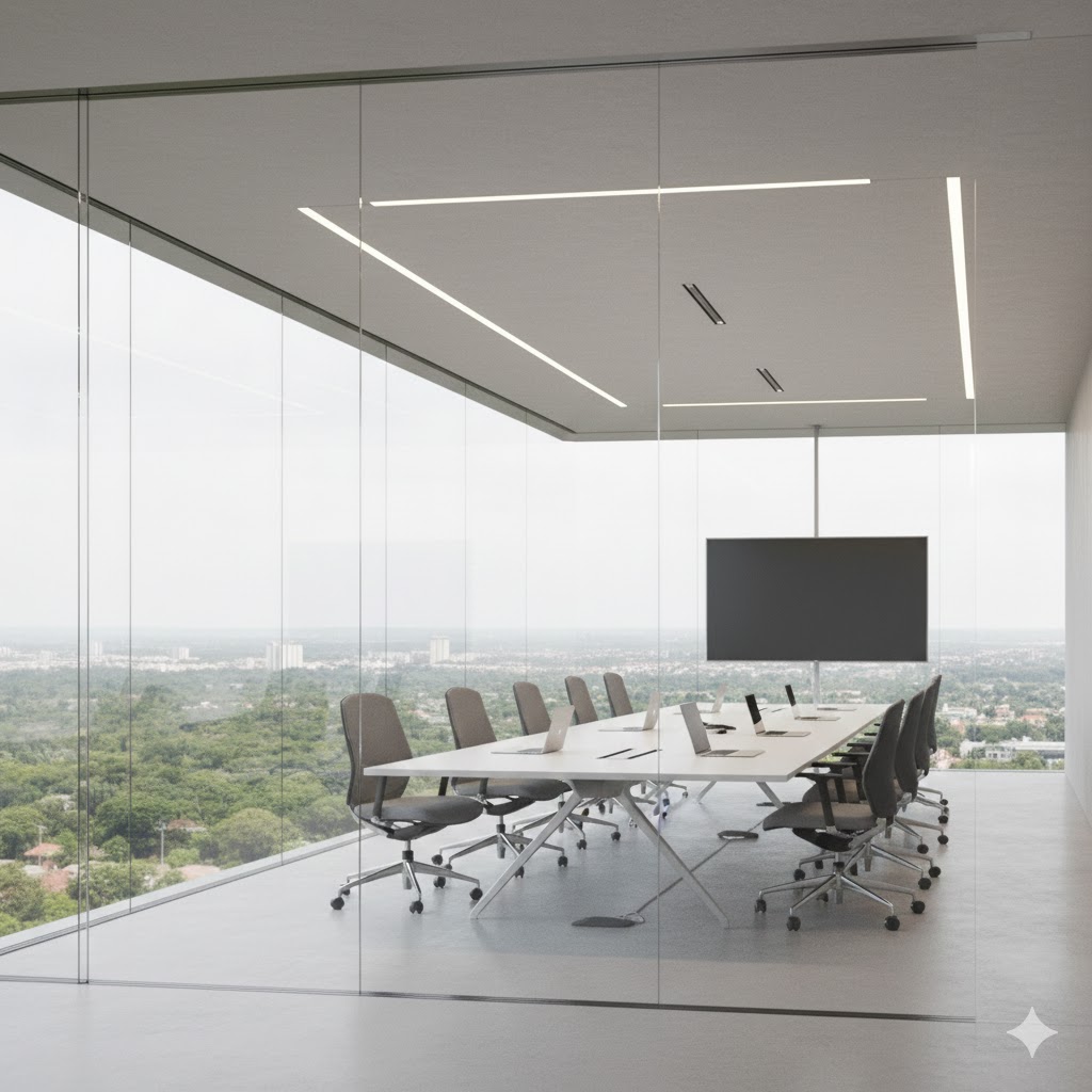 Smart Glass - Clear state, commercial