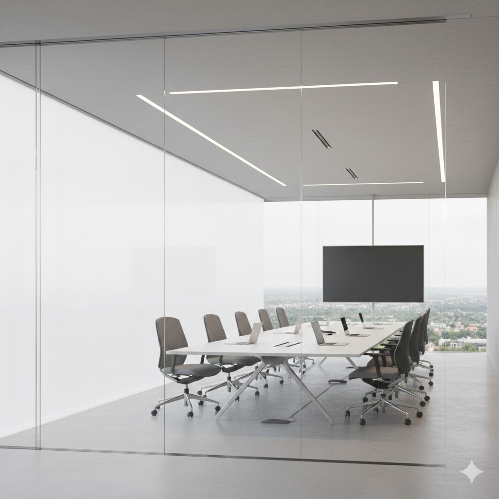 Smart Glass - Frosted state, commercial